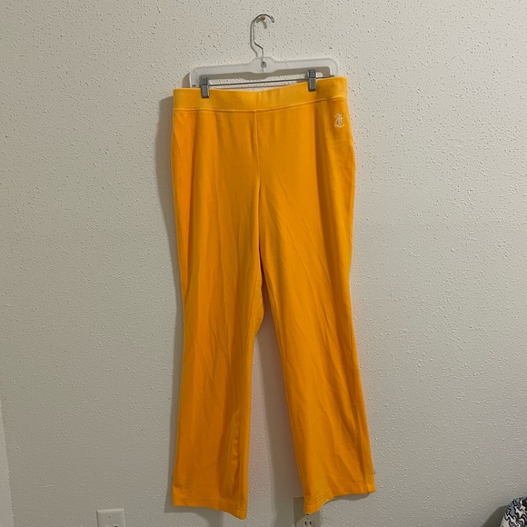 Juicy Couture x OLAY Sunny Yellow Velour Tracksuit Bottoms LIMITED EDITION - Picture 2 of 13